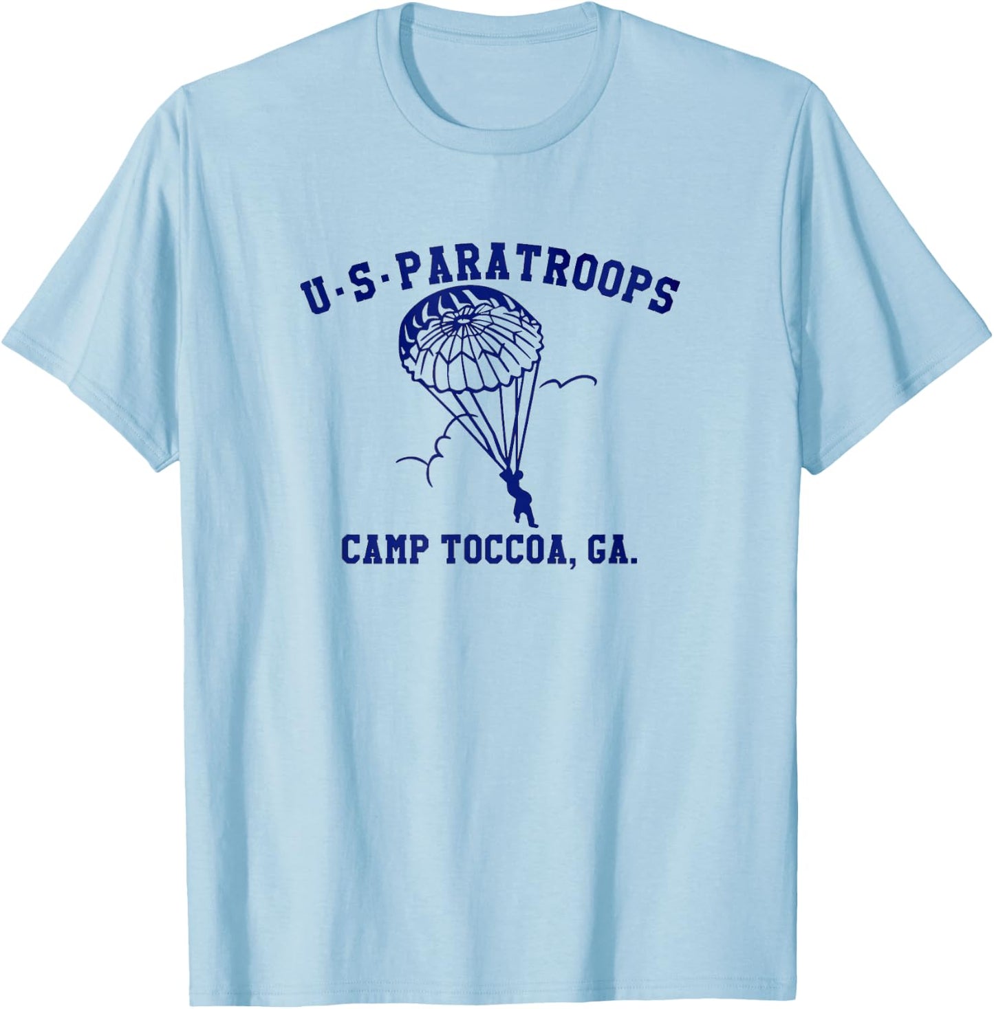 US Paratrooper Camp Toccoa WW2 T-Shirt - T-Shirt | Light Blue