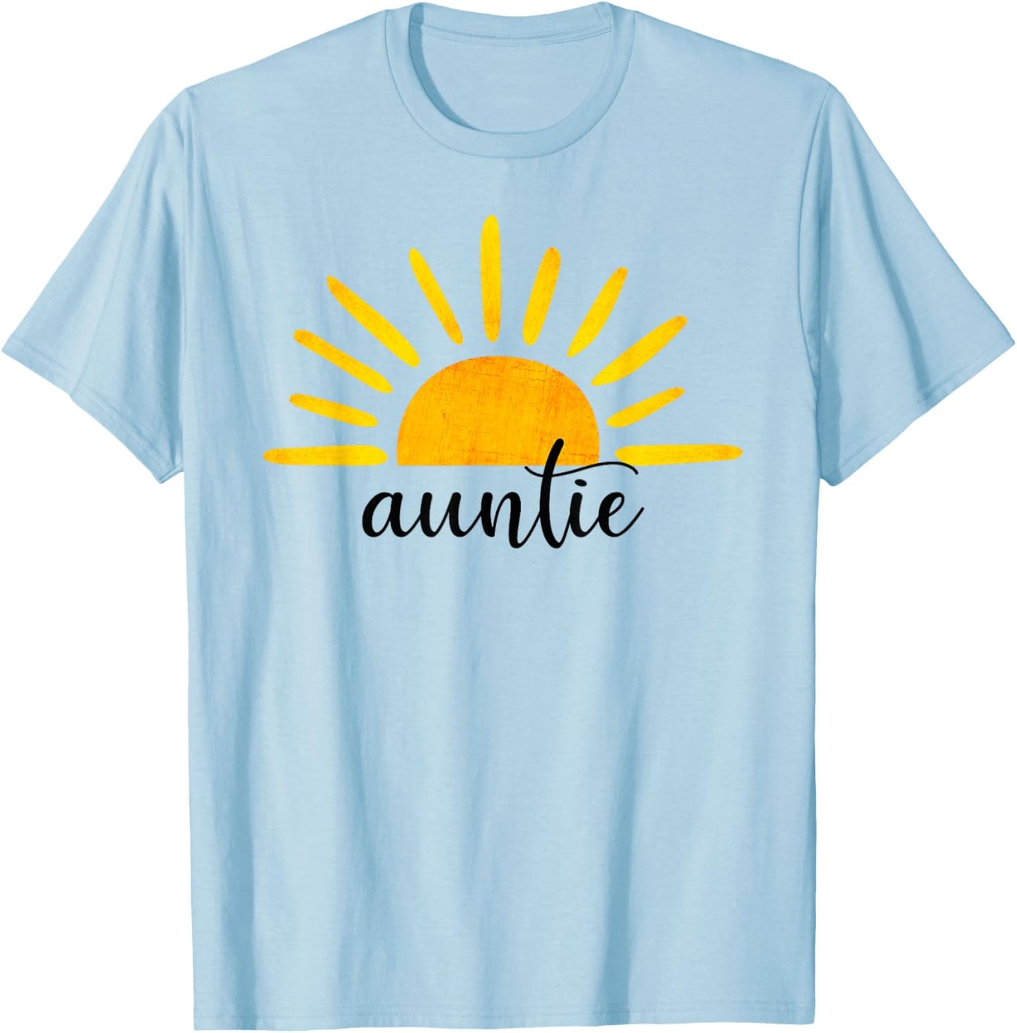 Auntie of The Birthday First Trip Around the Sun Birthday T-Shirt - T-Shirt | Light Blue