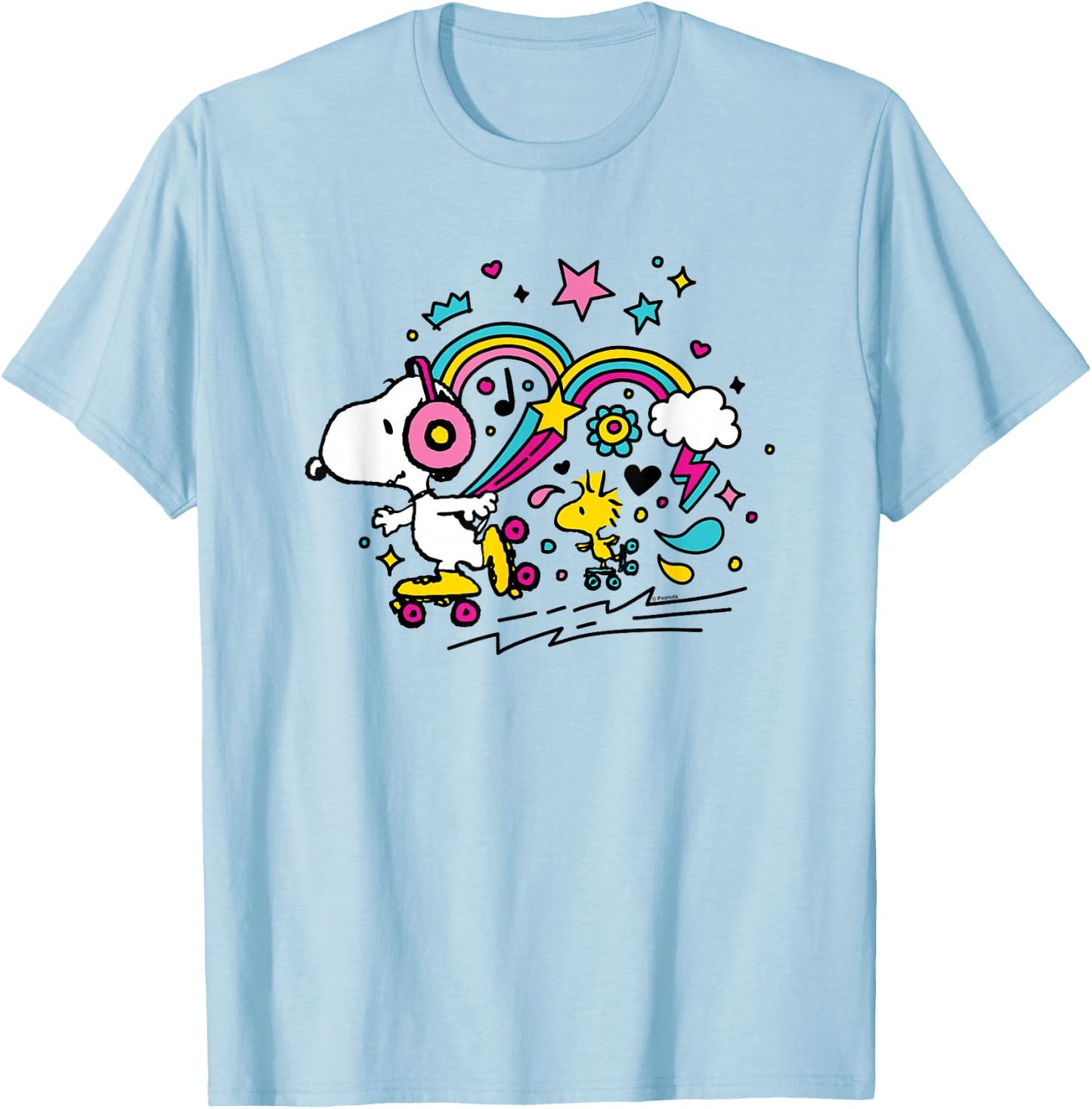 Peanuts - Snoopy Woodstock T-Shirt - T-Shirt | Light Blue