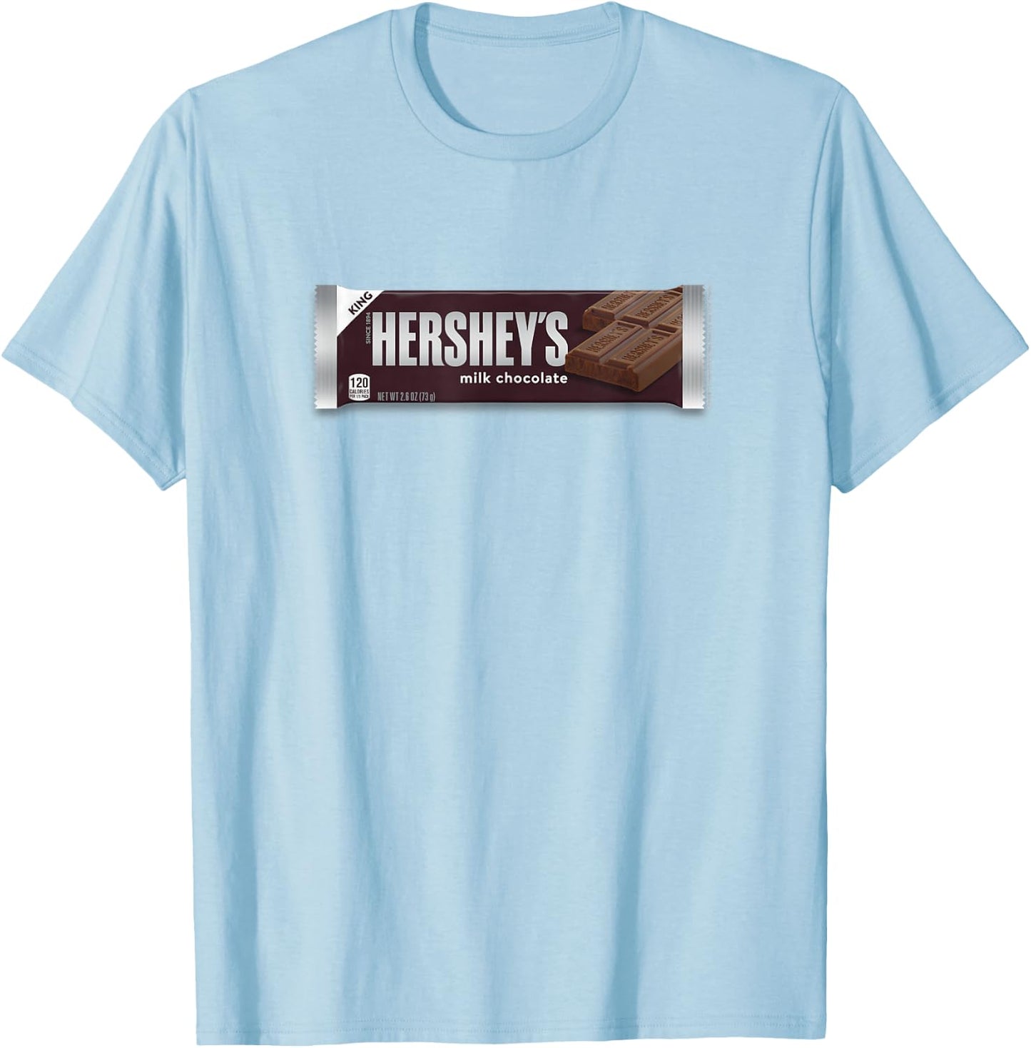Hershey's King Milk Chocolate Bar Tasty Logo T-Shirt - T-Shirt | Light Blue