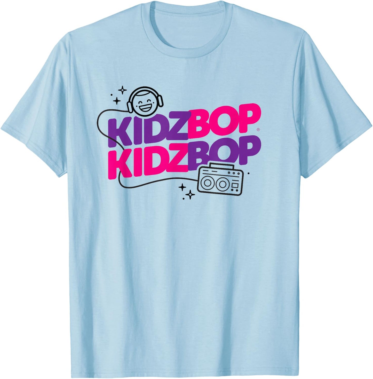 Kidz BOP - Ultimate Playlist Boombox T-Shirt - T-Shirt | Light Blue