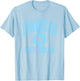 Dominican Republic DR Circle White with Light Blue Print T-Shirt - T-Shirt | Light Blue