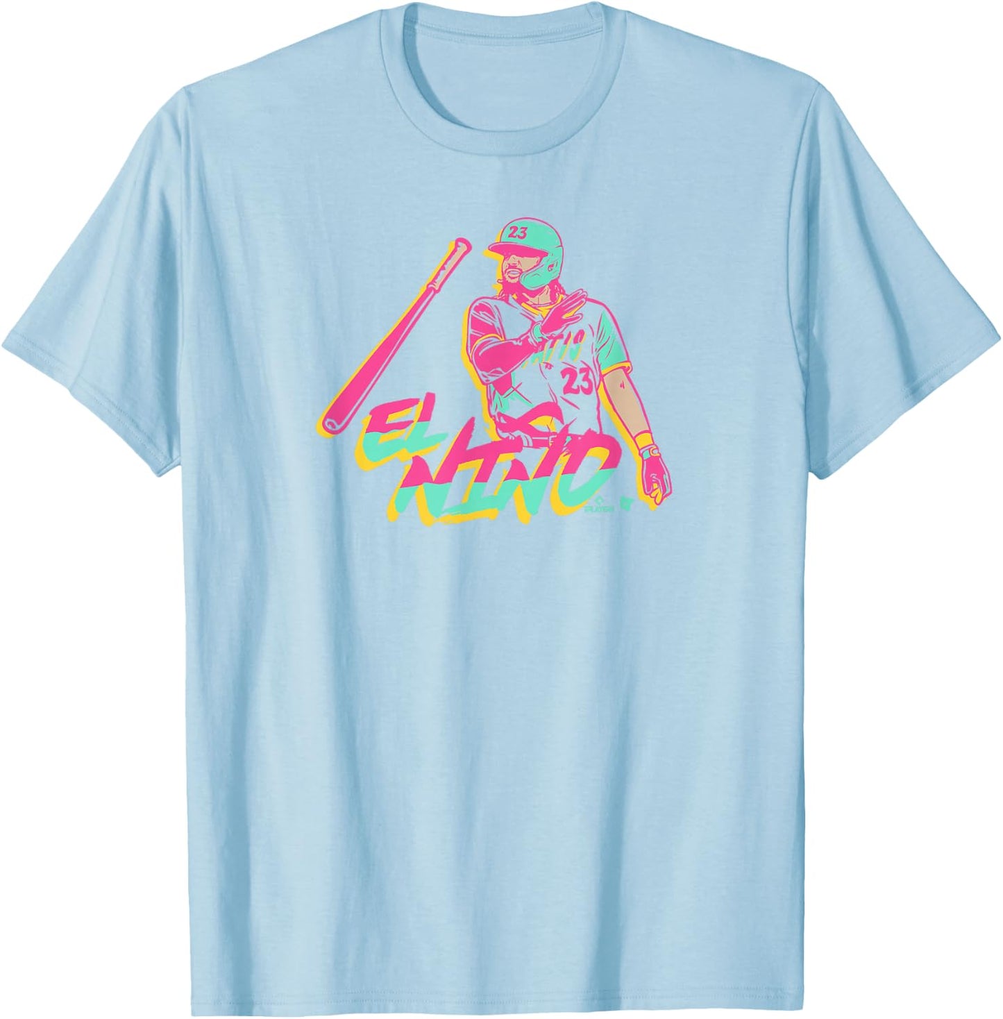 Fernando Tatis Jr - Bat Flip City - San Diego Baseball T-Shirt - T-Shirt | Light Blue