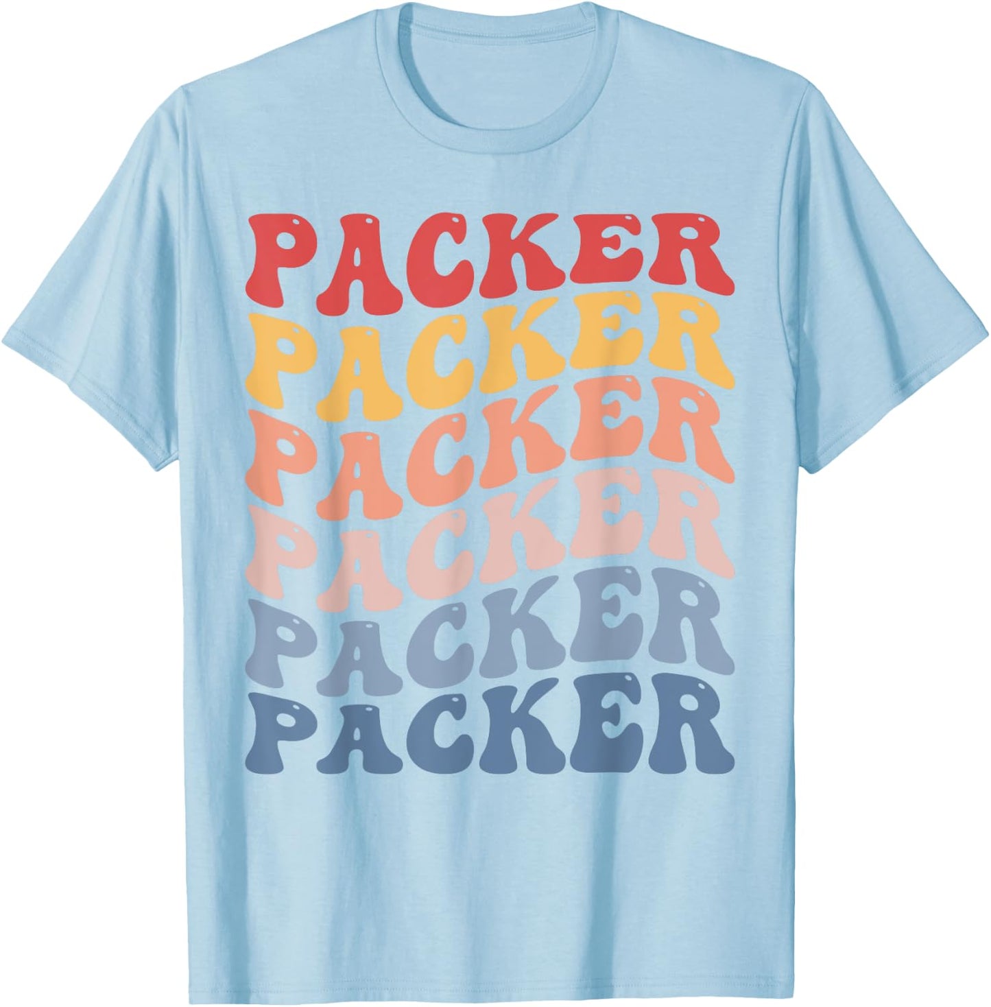 Packer Groovy Retro T-Shirt - T-Shirt | Light Blue