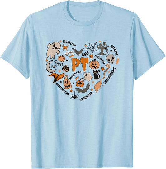 Pediatric Physical Therapy Halloween PTA PT Scope Women T-Shirt - T-Shirt | Light Blue