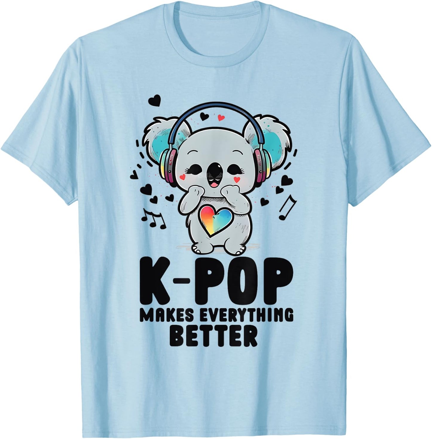 Kpop Bias Koala Pop Items Merch K-pop Merchandise T-Shirt - T-Shirt | Light Blue
