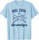 Reel Cool Grandpa Fishing Vintage T-Shirt - T-Shirt | Light Blue