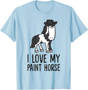 Paint Horse I Love My Paint Horse T-Shirt - T-Shirt | Light Blue
