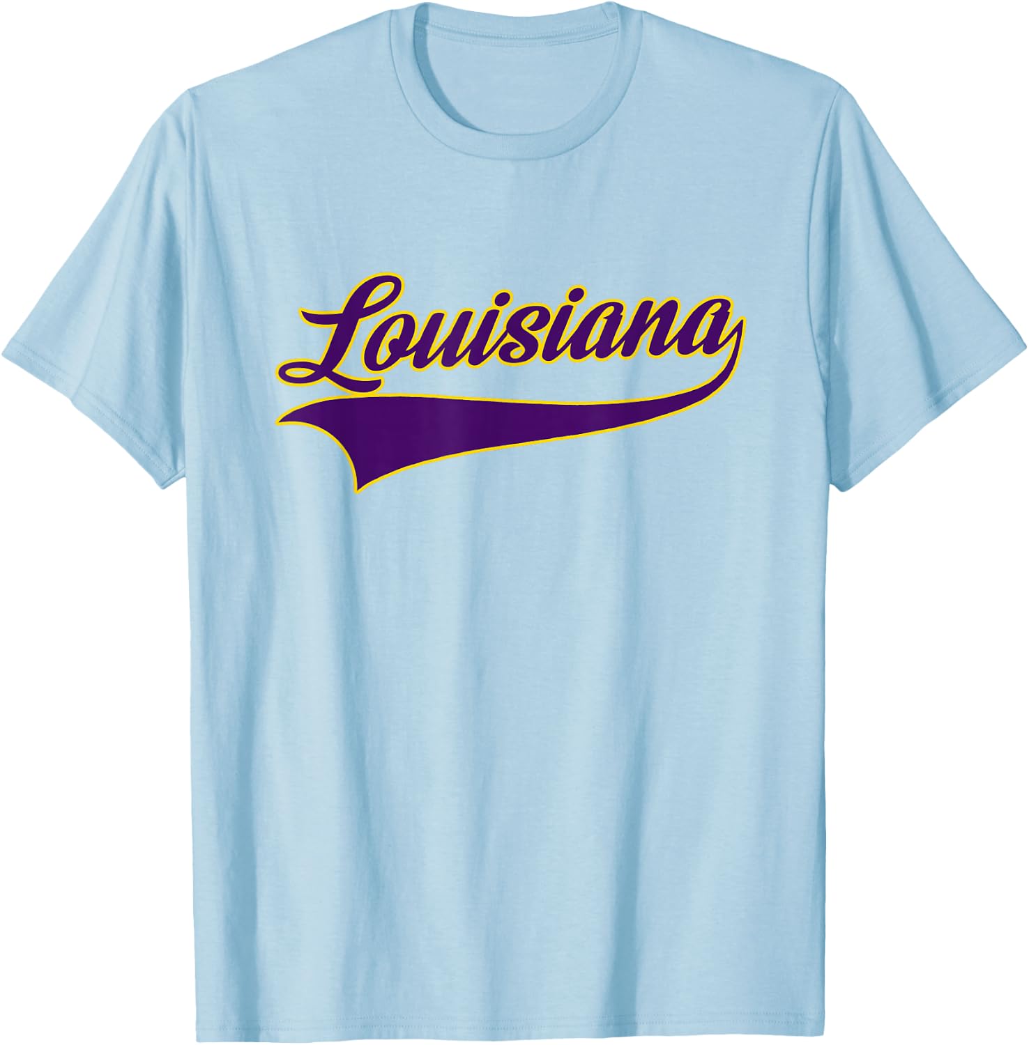 Louisiana - Throwback Design - Classic T-Shirt - T-Shirt | Light Blue