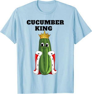 Cucumber King | Boys Cucumber Lover Design | Cucumber T-Shirt - T-Shirt | Light Blue