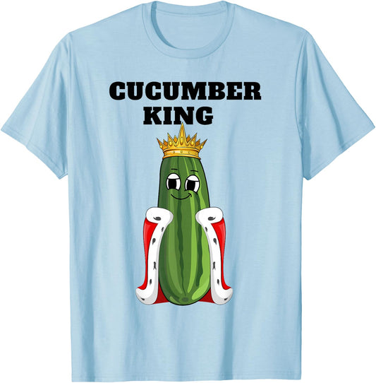 Cucumber King | Boys Cucumber Lover Design | Cucumber T-Shirt - T-Shirt | Light Blue