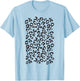 Funny Leopard Animal Print Black And White T-Shirt - T-Shirt | Light Blue
