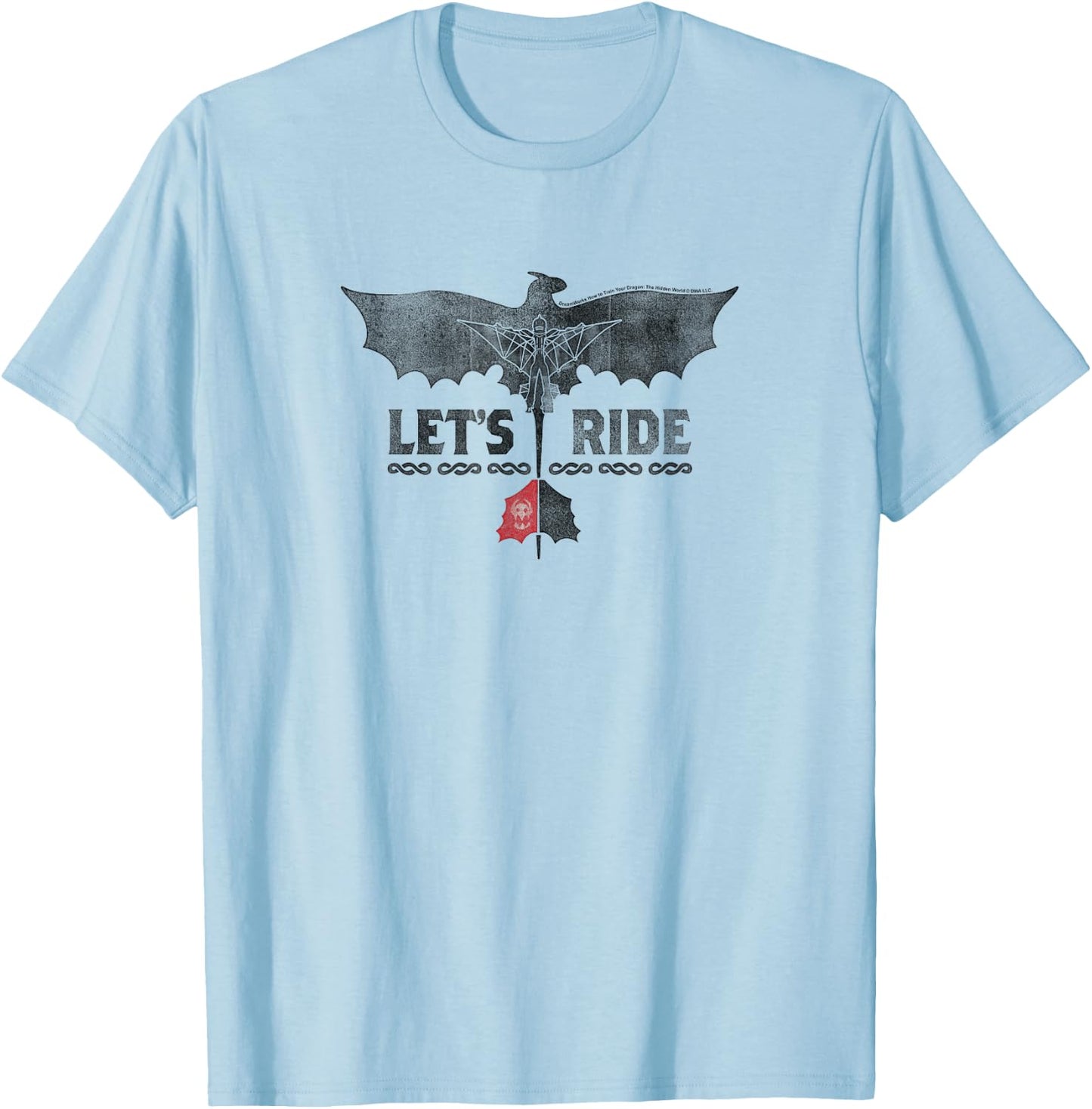 DreamWorks Dragons Let's Ride T-Shirt - T-Shirt | Light Blue
