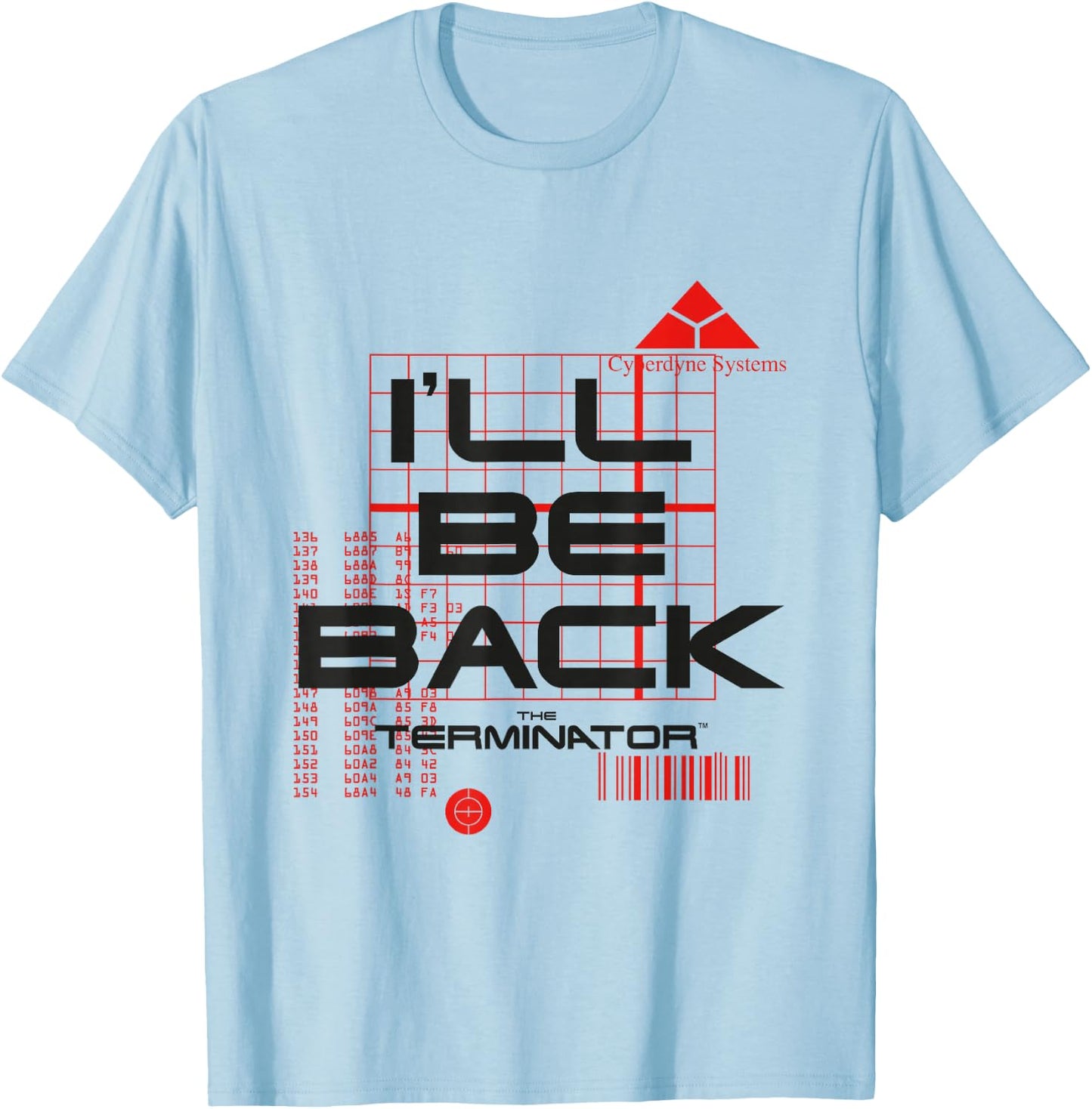 Terminator I'll Be Back T-Shirt - T-Shirt | Light Blue