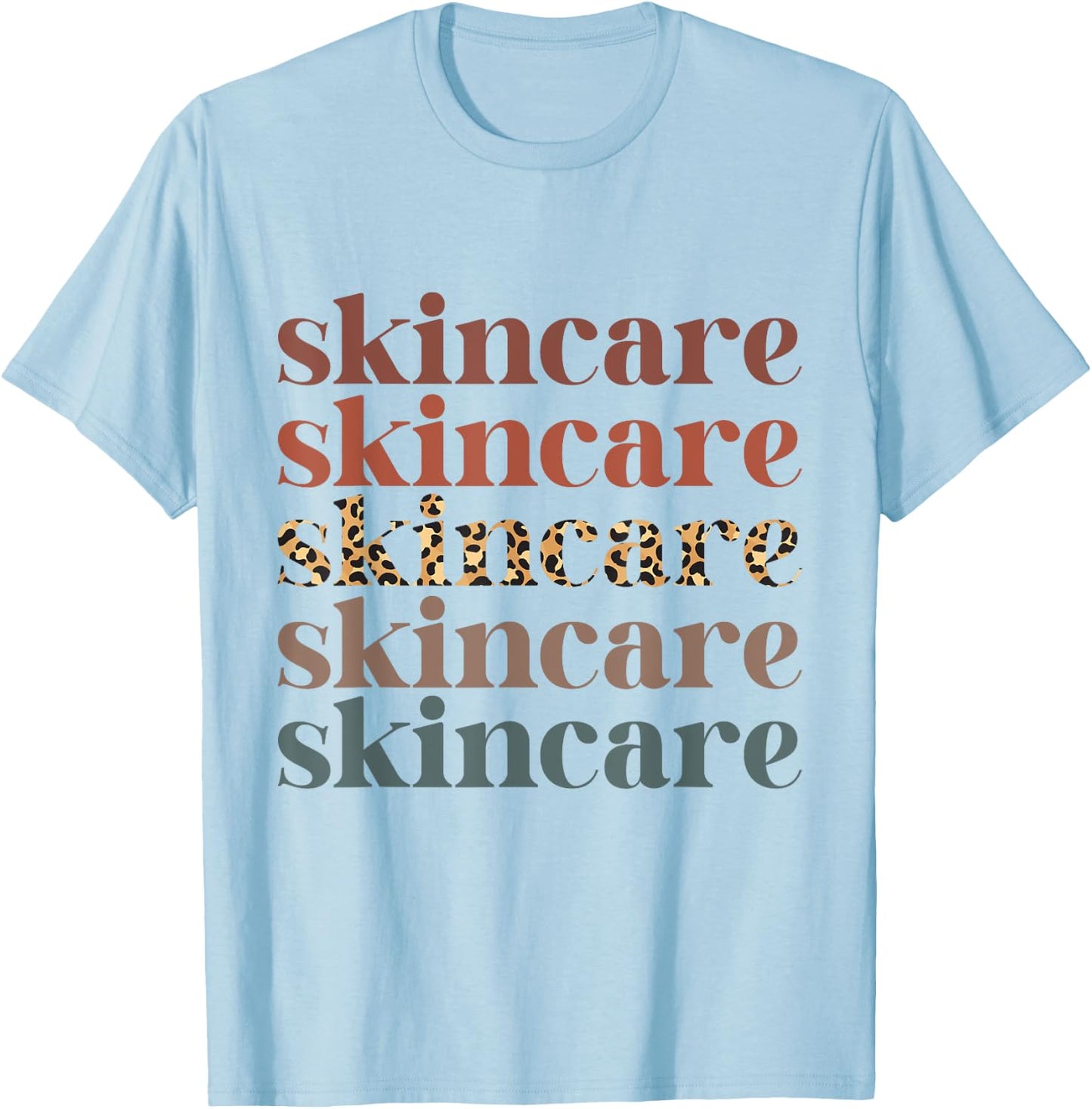 Skincare Skin Esthetician Skin care Retro Skincare T-Shirt - T-Shirt | Light Blue