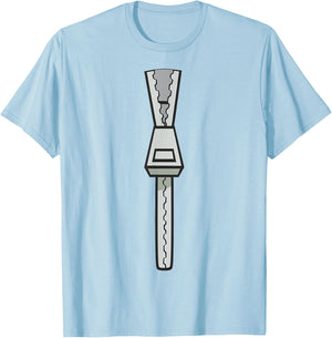 Invader Zim Halloween Gir Zipper Costume T-Shirt - T-Shirt | Light Blue