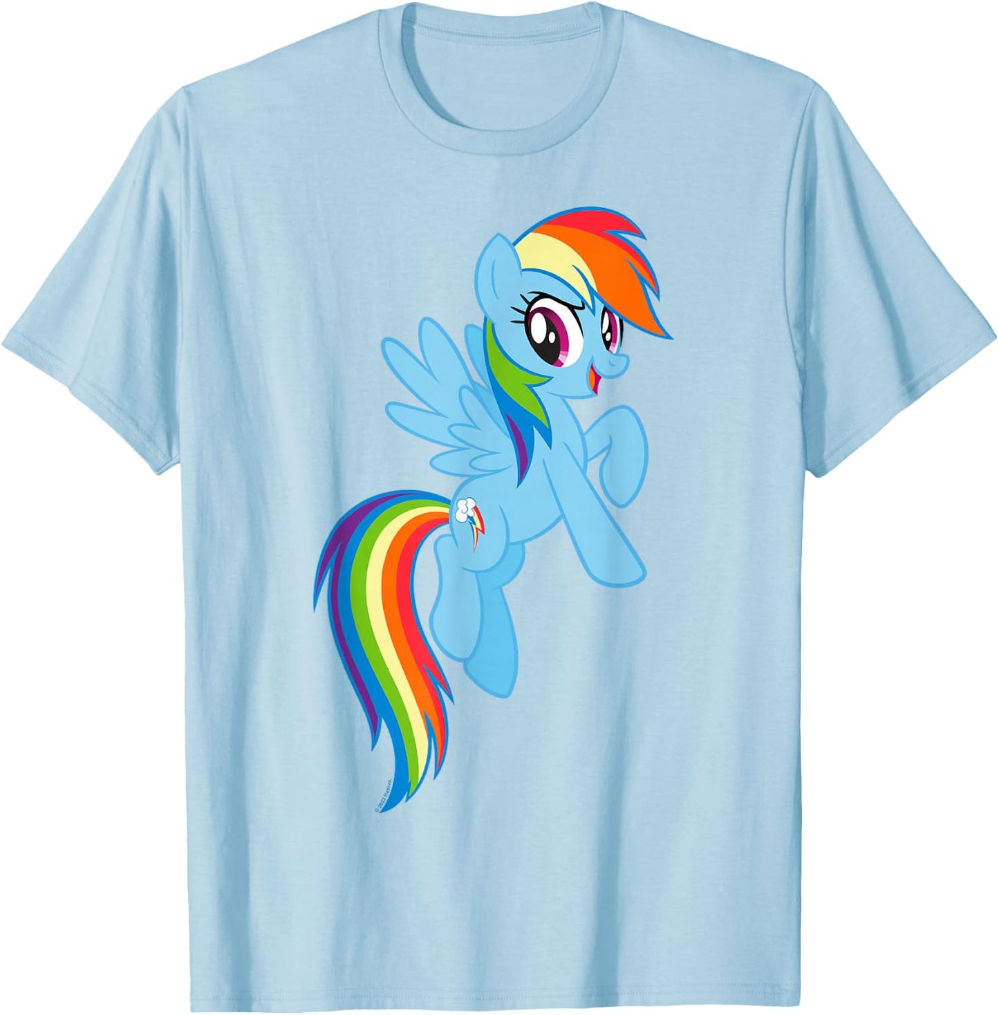 My Little Pony: Friendship is Magic Big Rainbow Dash T-Shirt - T-Shirt | Light Blue
