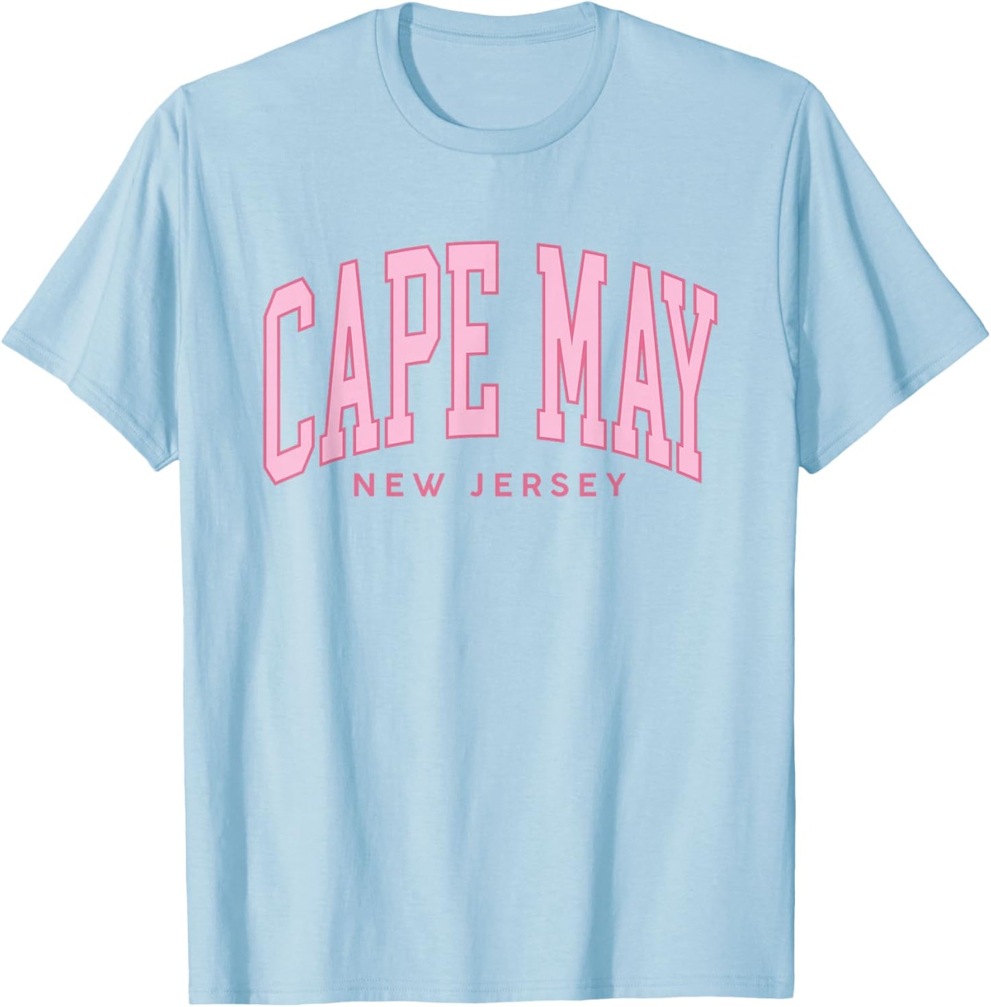Vintage Cape May NJ retro throwback Beach Preppy girls T-Shirt - T-Shirt | Light Blue