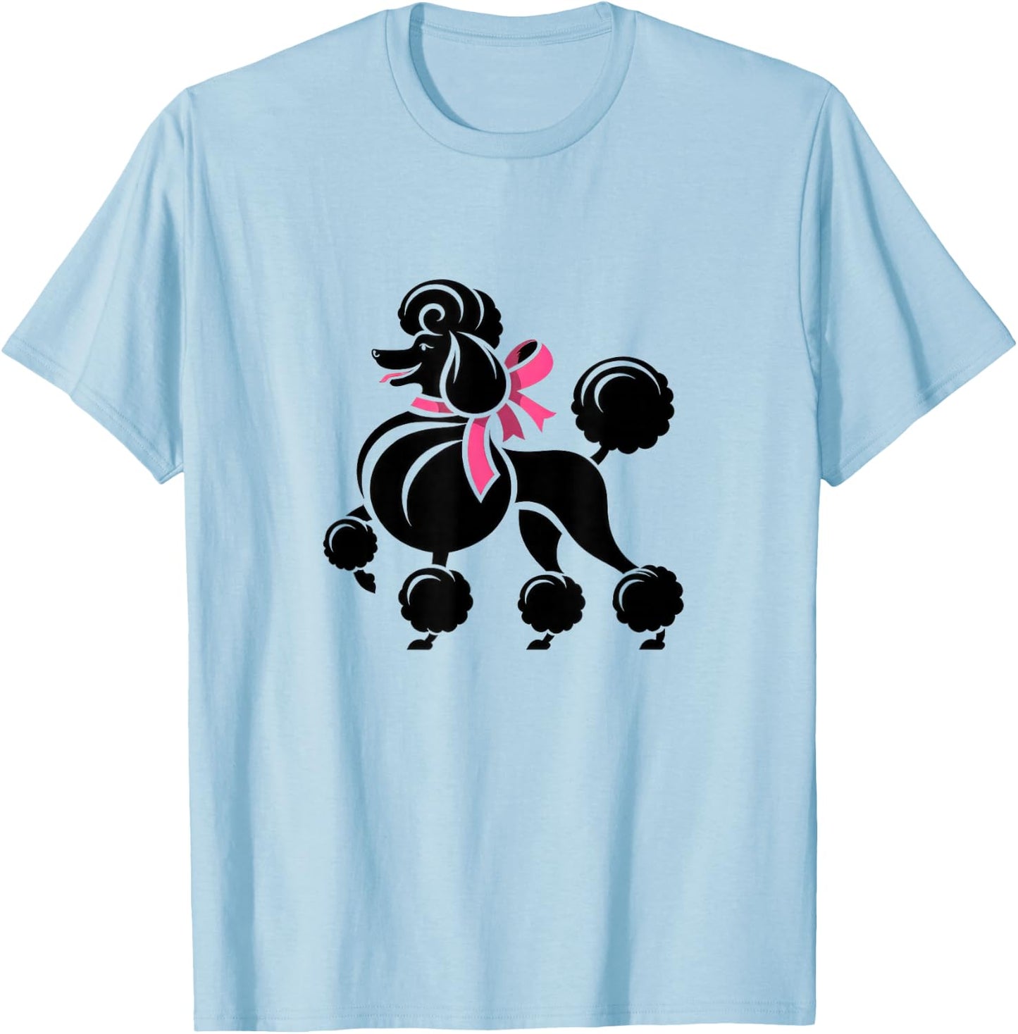 Sock Hop Cutie 50's Costume Big Poodle 1950's Party Cute T-Shirt - T-Shirt | Light Blue