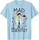 Mad Scientist Shirt Kids Boys Youth Funny Science Teacher T-Shirt - T-Shirt | Light Blue