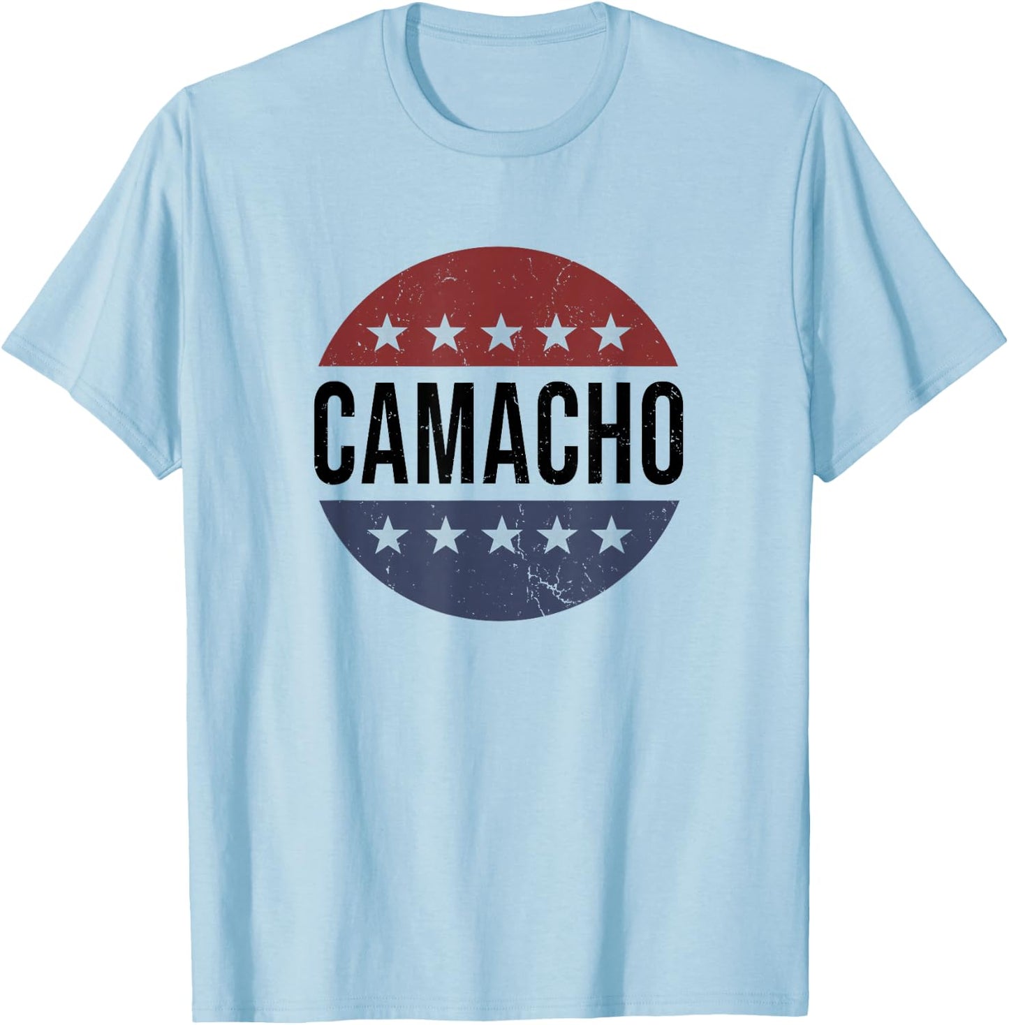 Funny Retro Vintage Vote Camacho 2028 T-Shirt - T-Shirt | Light Blue