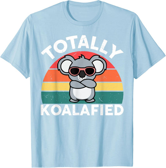 Cute Koalafied Shirt dad Men Kids Boys Girls Women Koala T-Shirt - T-Shirt | Light Blue
