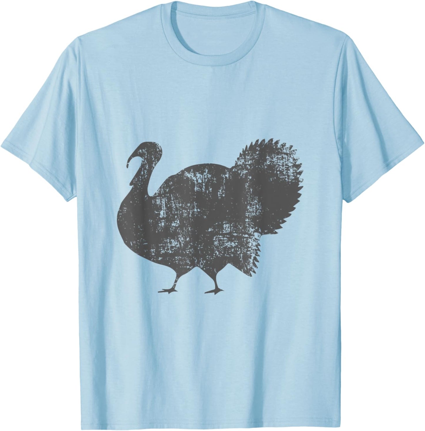Vintage Distressed Turkey Large Bird Thanksgiving lover T-Shirt - T-Shirt | Light Blue