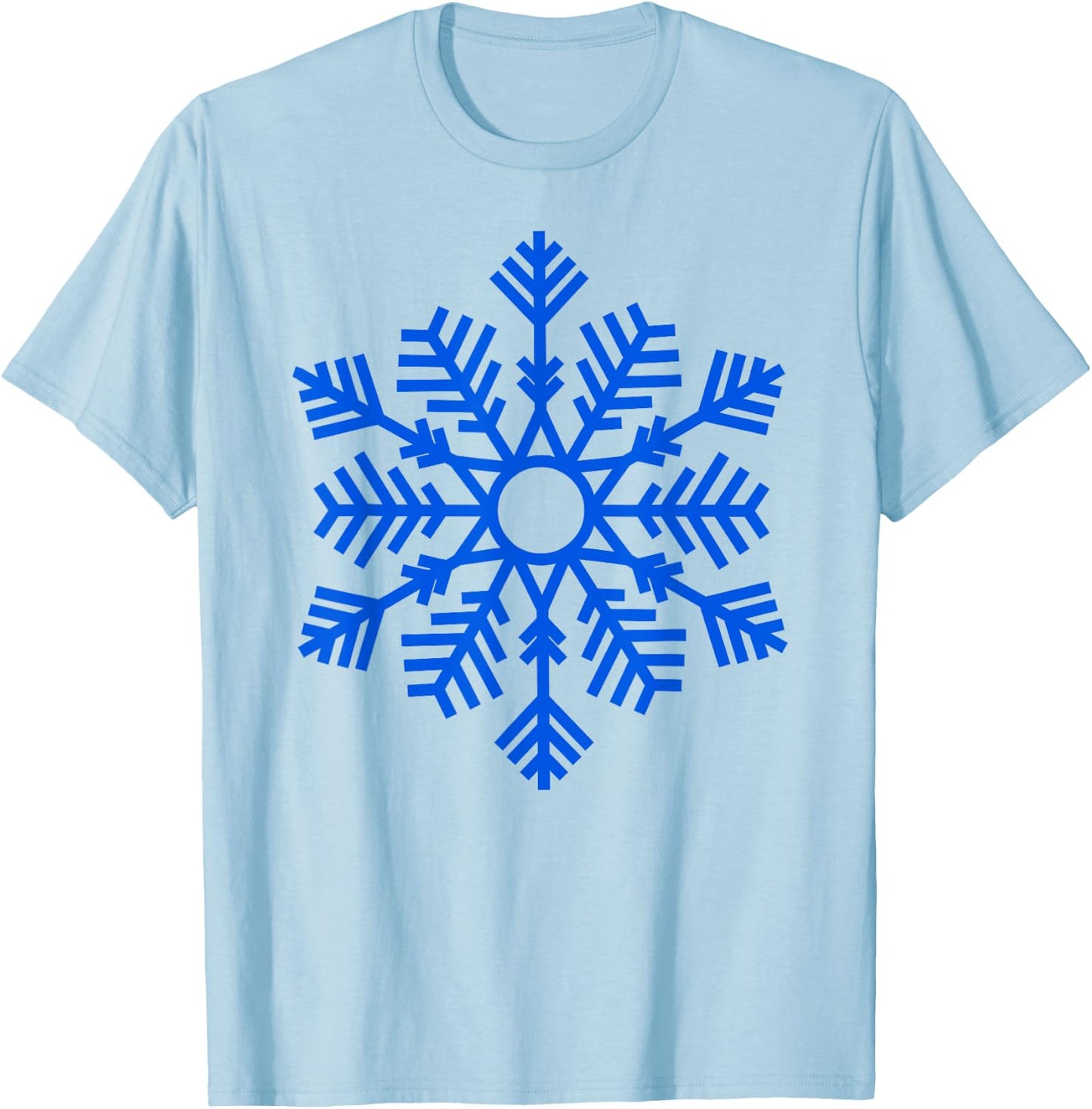 Blue Snowflake Winter Women And Kids Xmas Christmas T-Shirt - T-Shirt | Light Blue