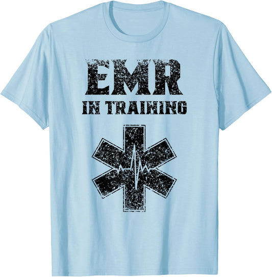 Emergency Medical Responder In Training Emr Emt Ambulance T-Shirt - T-Shirt | Light Blue