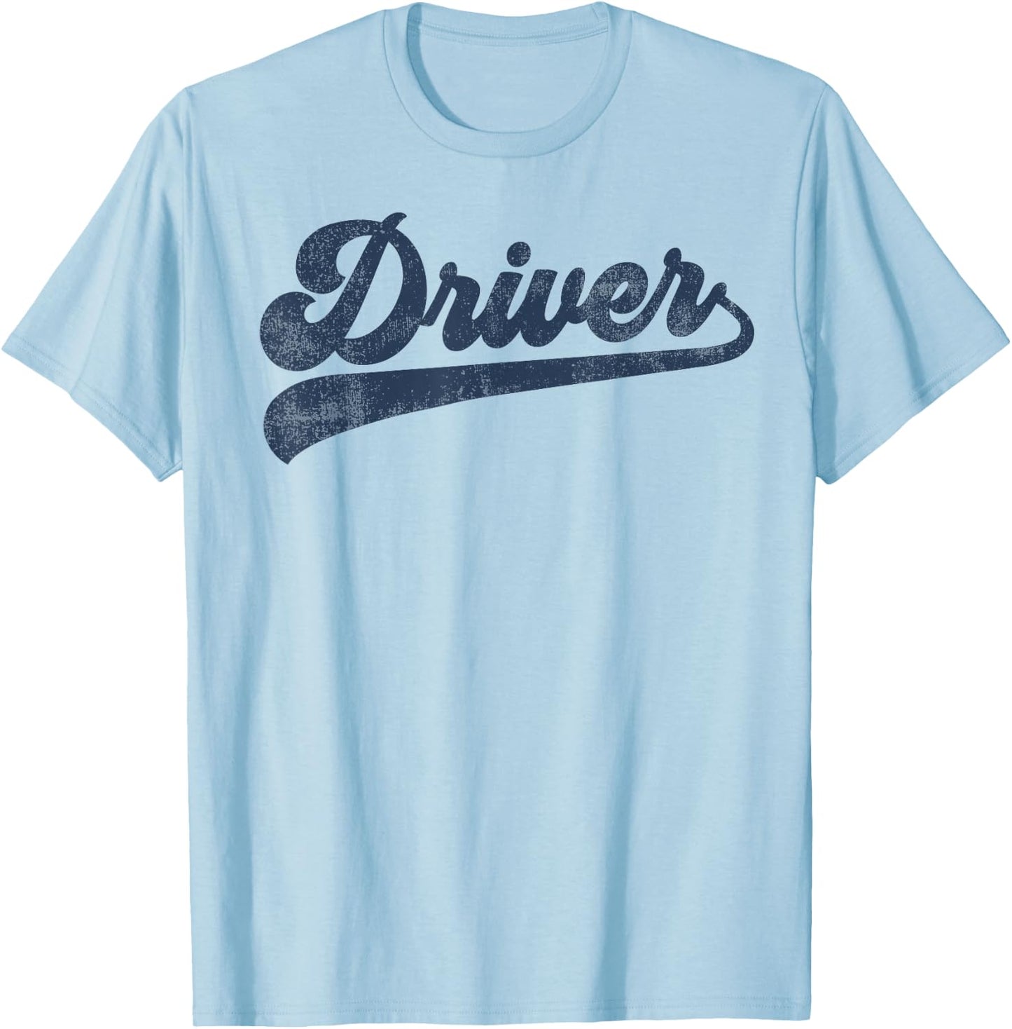 Driver Cute Vintage Graphic Driving T-Shirt - T-Shirt | Light Blue