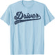 Driver Cute Vintage Graphic Driving T-Shirt - T-Shirt | Light Blue