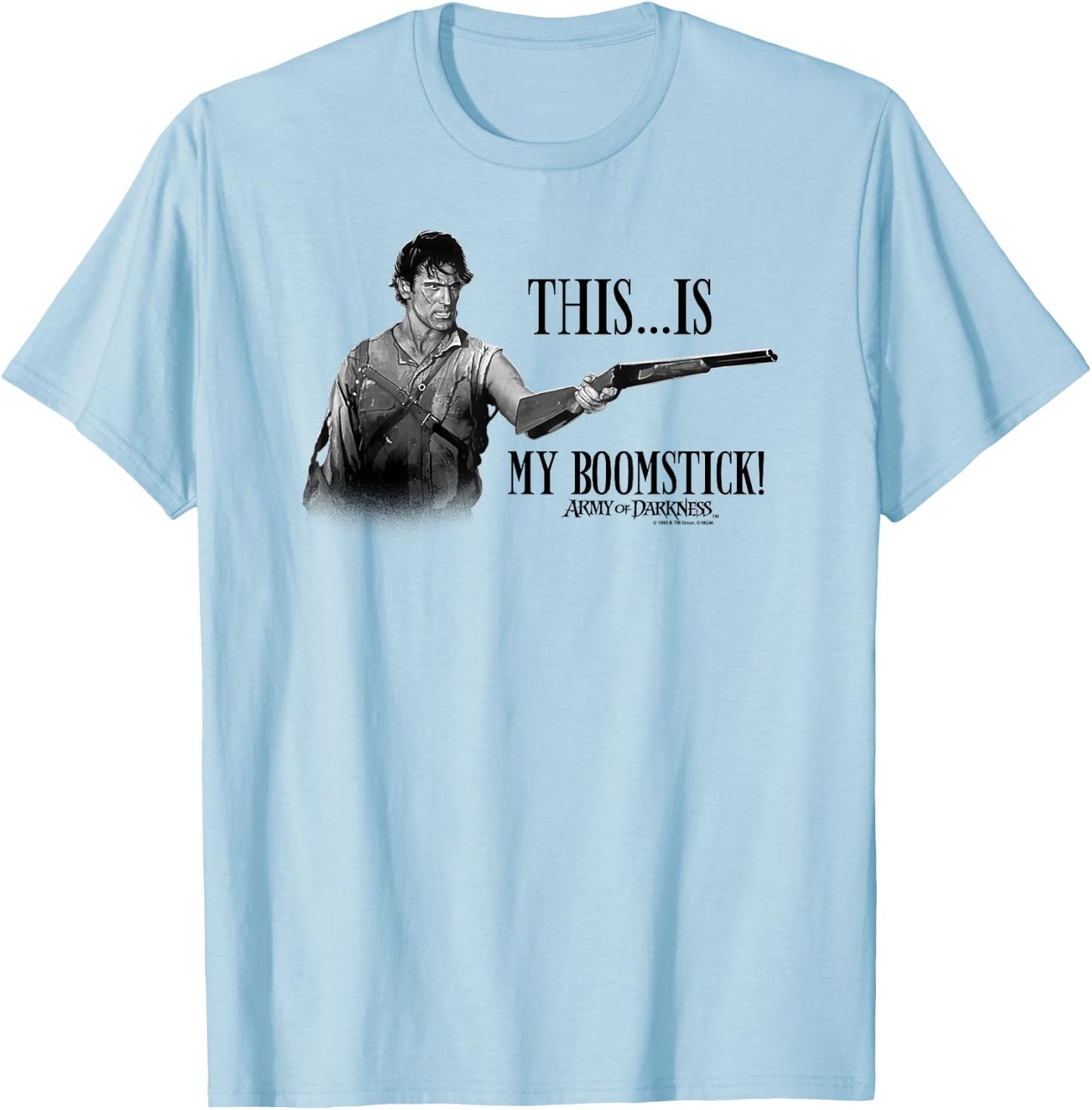 Army of Darkness Boomstick! T-Shirt - T-Shirt | Light Blue