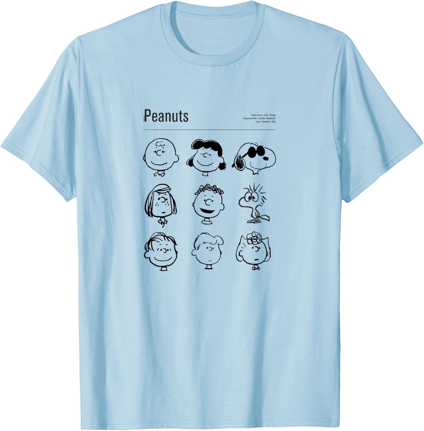 Peanuts - Snoopy & Friends T-Shirt - T-Shirt | Light Blue