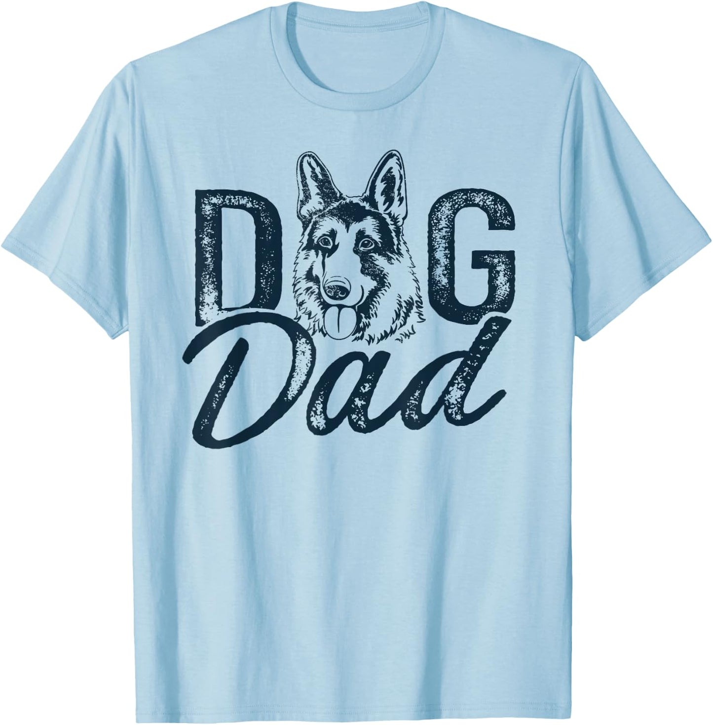 German Shepherd Dog Dad T-Shirt - T-Shirt | Light Blue