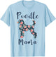 Poodle Mama Shirt Women Standard Mini Poodle Mom Mother Day T-Shirt - T-Shirt | Light Blue