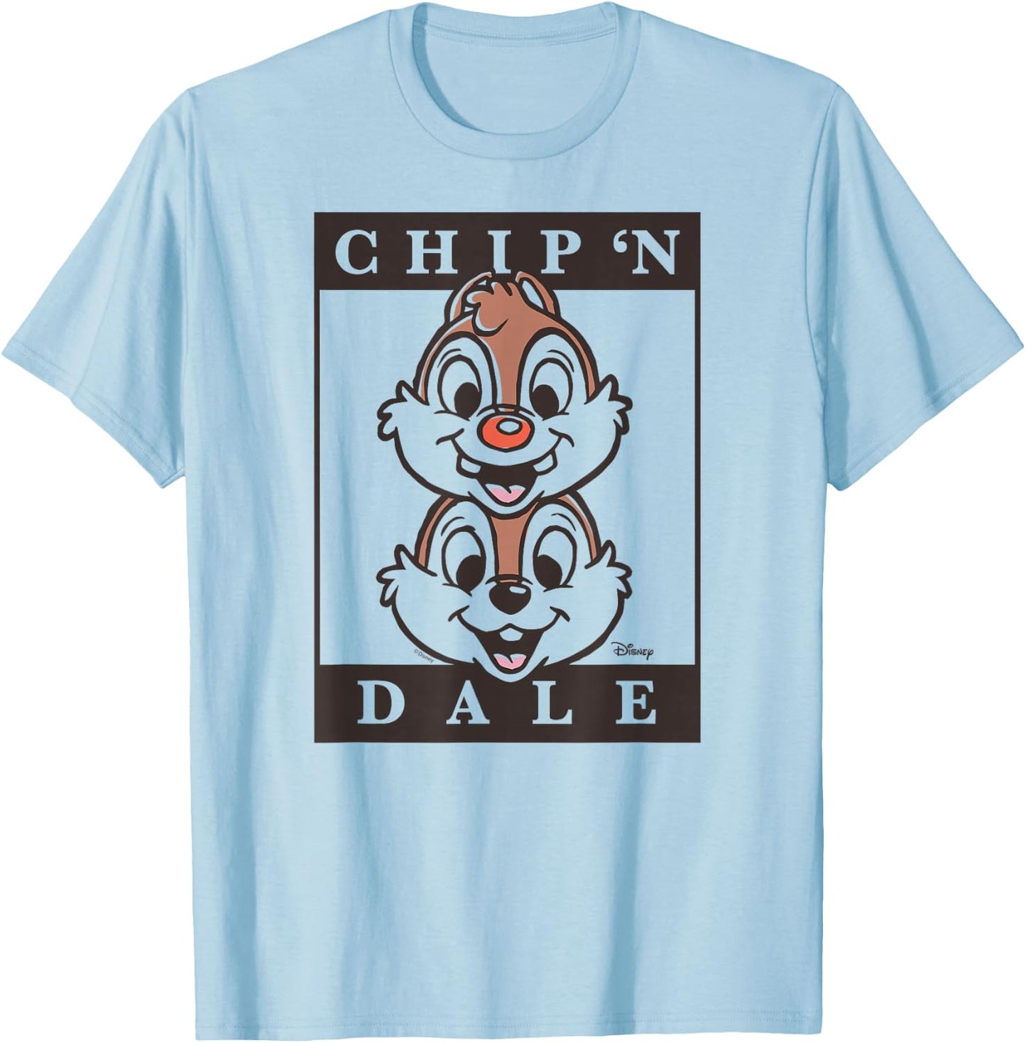 Chip 'N Dale Rescue Rangers - Type Block T-Shirt - T-Shirt | Light Blue