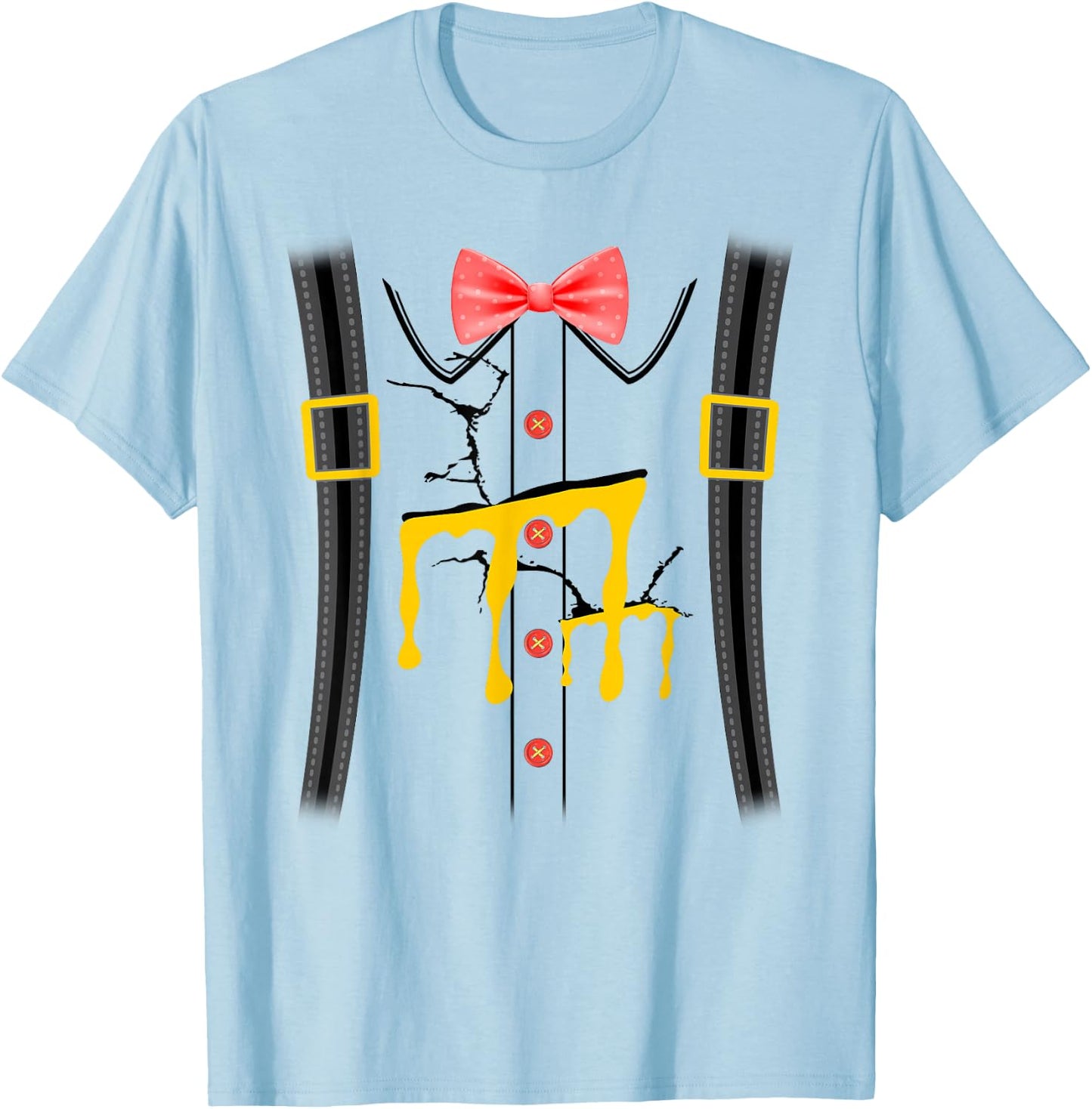 Humpty Dumpty Halloween Costume Cracked Egg T-Shirt - T-Shirt | Light Blue
