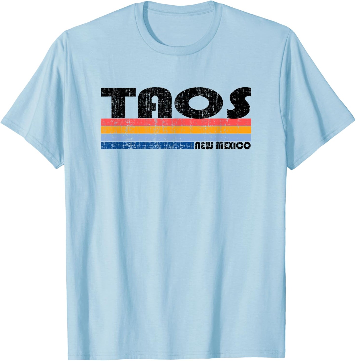 Vintage 70s 80s Style Taos, NM T-Shirt - T-Shirt | Light Blue