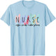 Cute Watercolor Nurse T-Shirt - T-Shirt | Light Blue