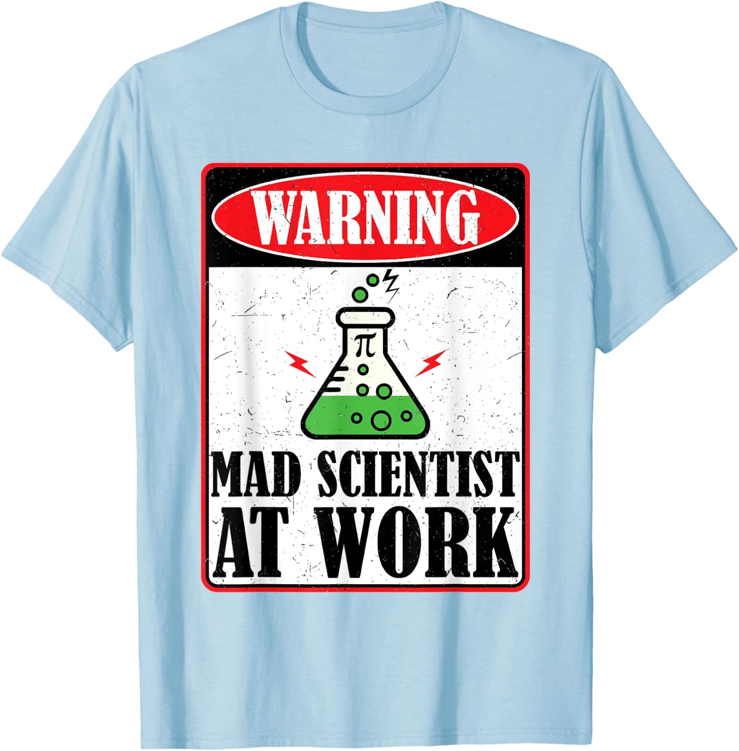 Funny Mad Scientist Costume Science Chemistry Kids Boy Adult T-Shirt - T-Shirt | Light Blue
