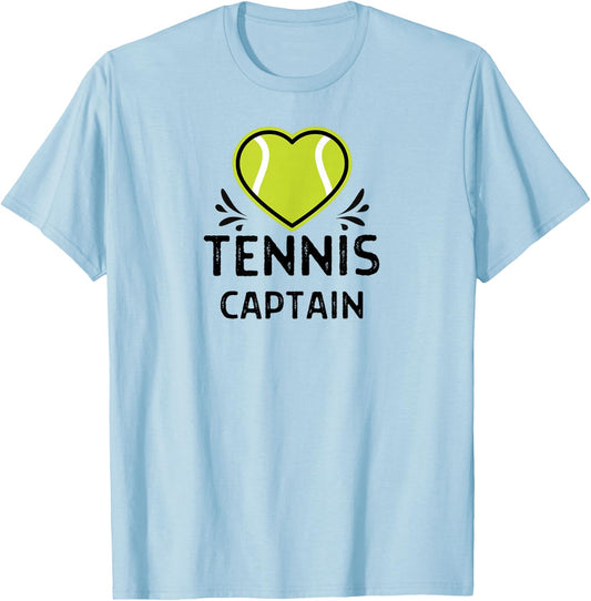 Tennis Captain Outfit Women Men T-Shirt - T-Shirt | Light Blue
