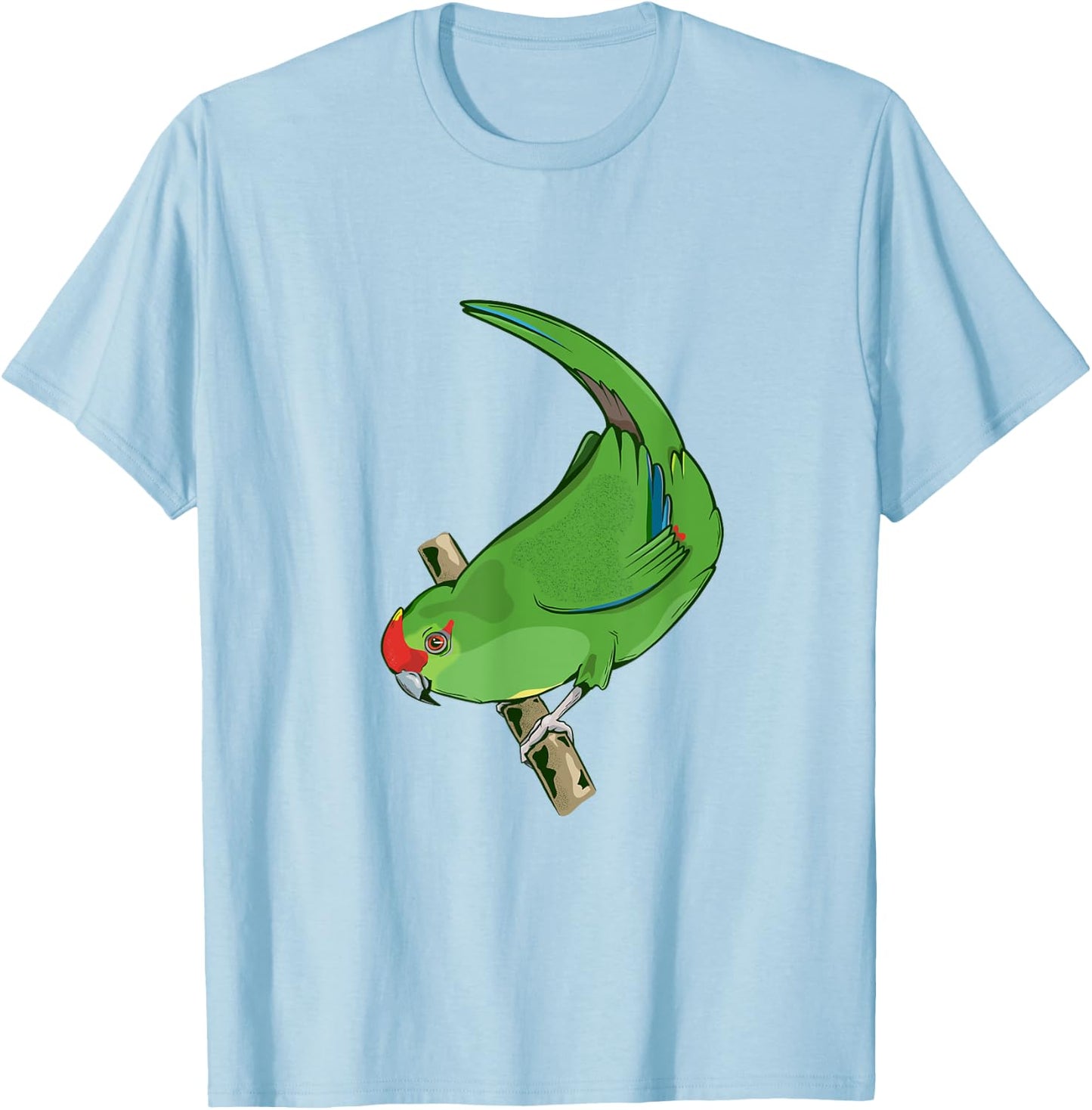 Red-crowned parakeet Kakariki T-Shirt - T-Shirt | Light Blue