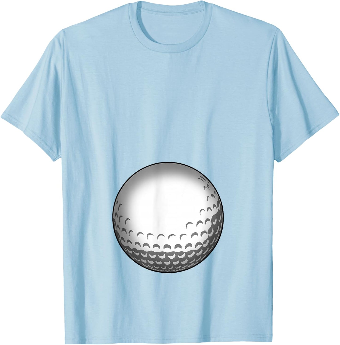 Funny Golf Player Belly Pregnant Mama T-Shirt - T-Shirt | Light Blue