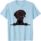 Short Haired Pudelpointer Dog Breed Popping Up Fun Dog Owner Women Girls Kids T-Shirt - T-Shirt | Light Blue