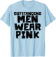 Outstanding Men Wear Pink T-Shirt - T-Shirt | Light Blue