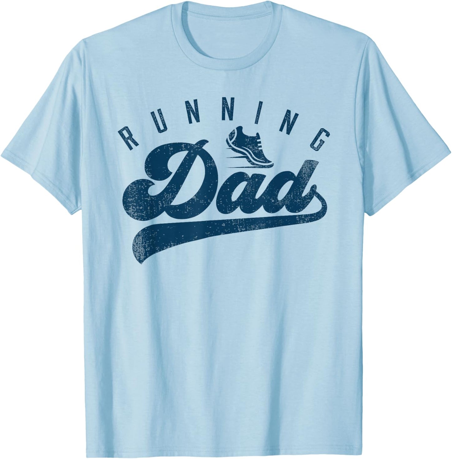 Running Dad Runner Gifts Daddy Father's Day T-Shirt - T-Shirt | Light Blue