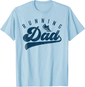 Running Dad Runner Gifts Daddy Father's Day T-Shirt - T-Shirt | Light Blue