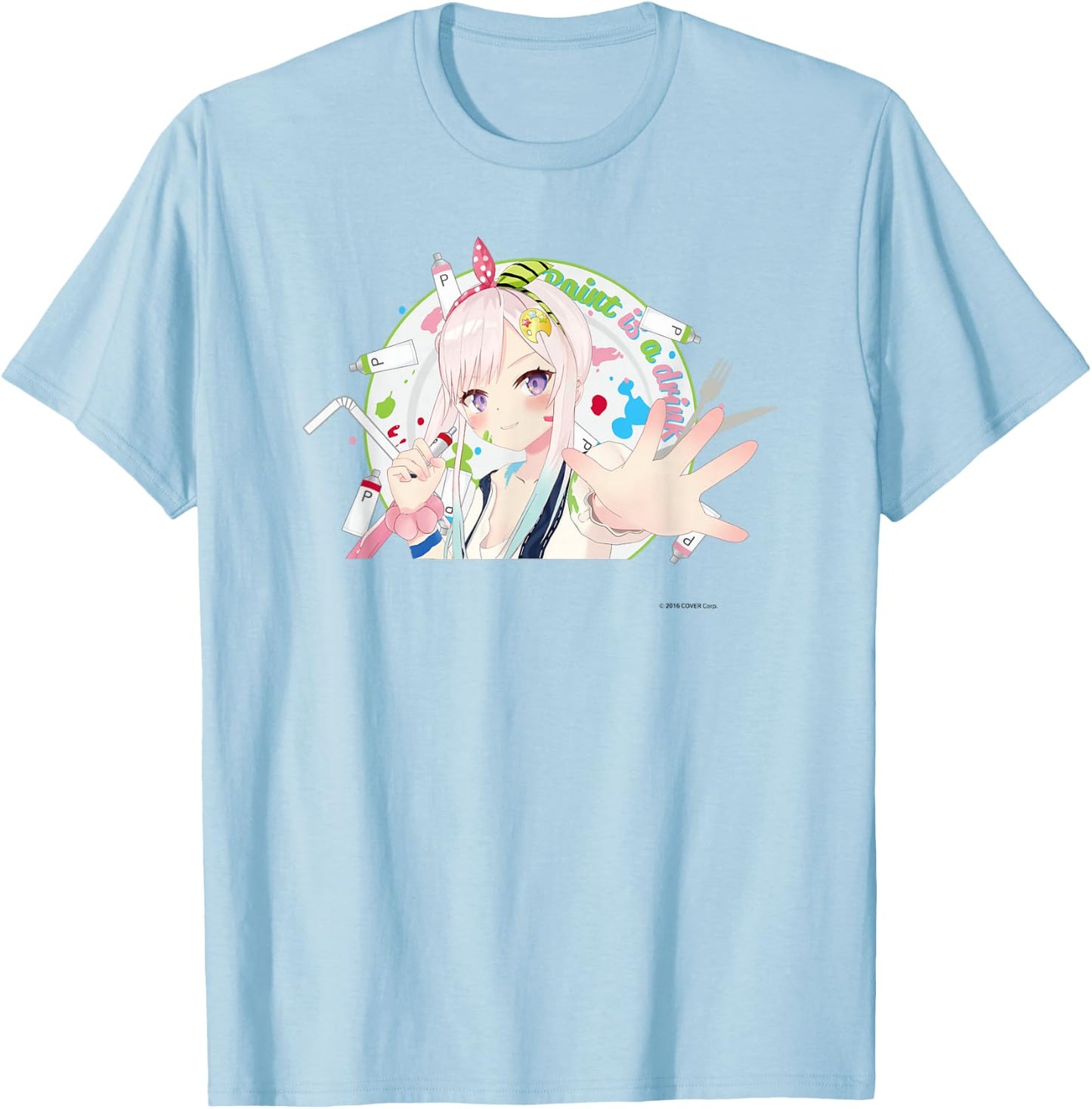 【Airani Iofifteen】holo no graffiti Greatest Moments T-Shirt - T-Shirt | Light Blue