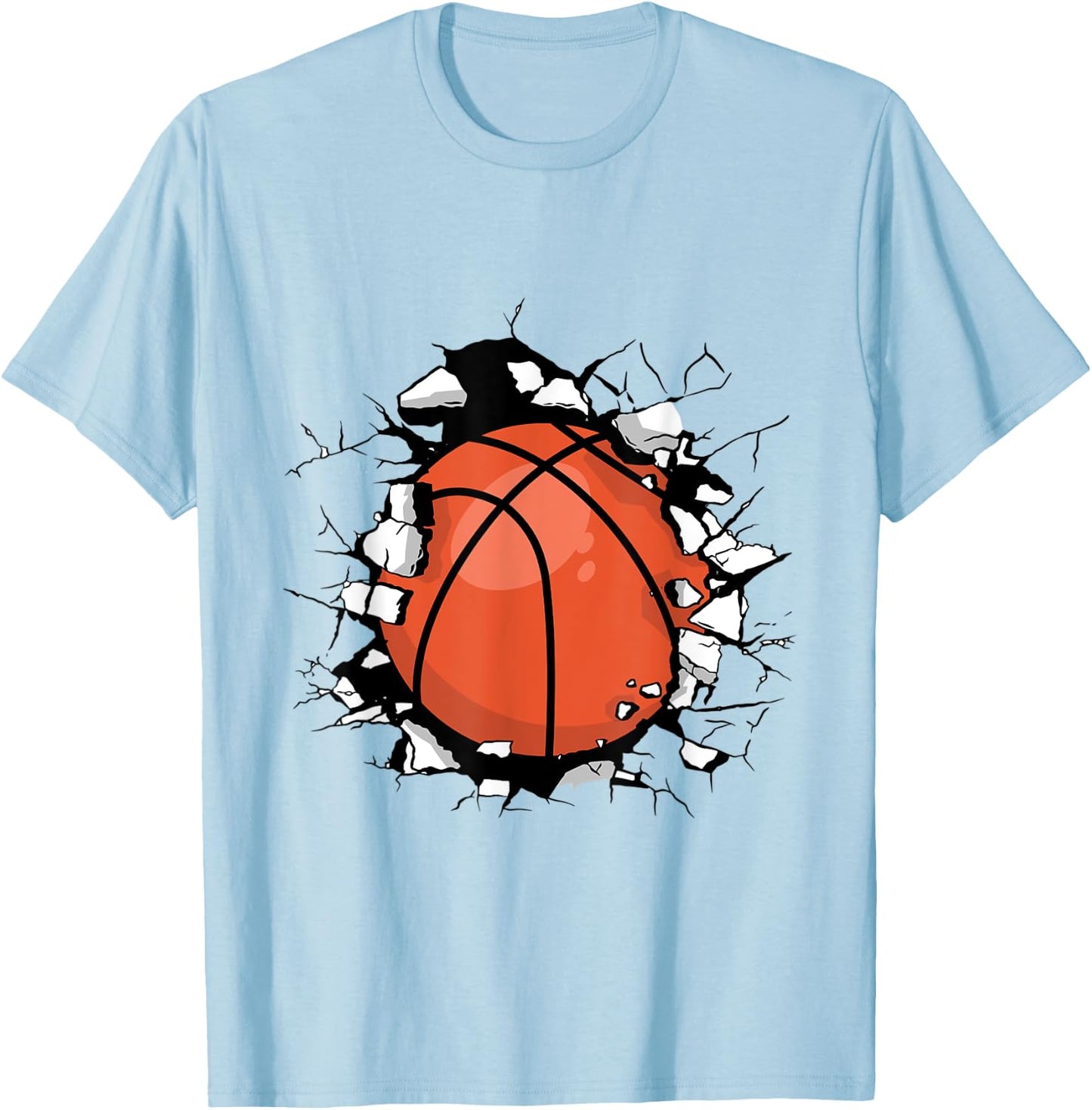 Basketball Sport Game Athlete T-Shirt - T-Shirt | Light Blue