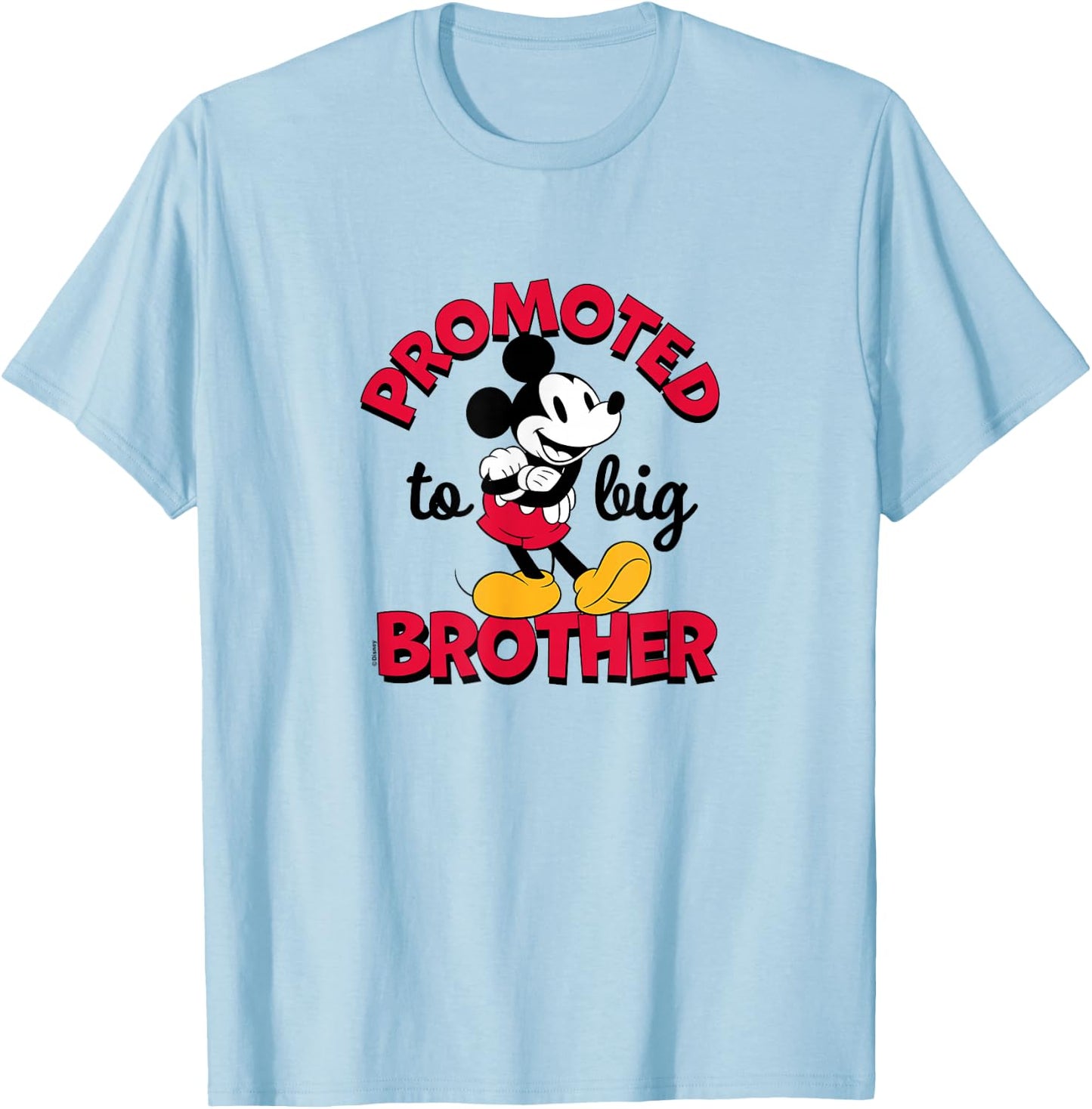 Disney - Mickey Promoted to Big Brother T-Shirt - T-Shirt | Light Blue